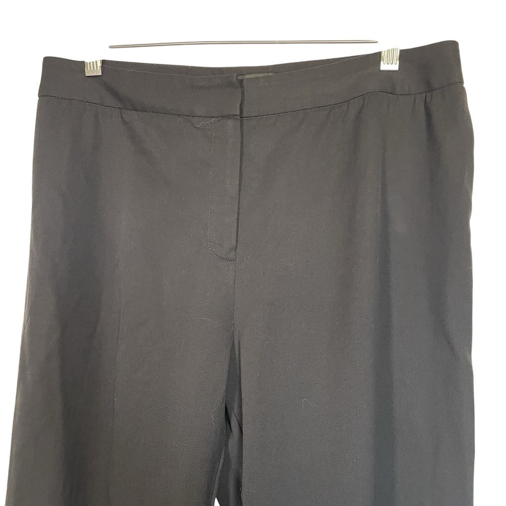 LAFAYETTE 148 NEW‎ YORK Black Wide Leg Dress Pants Size 8 - Picture 2 of 8